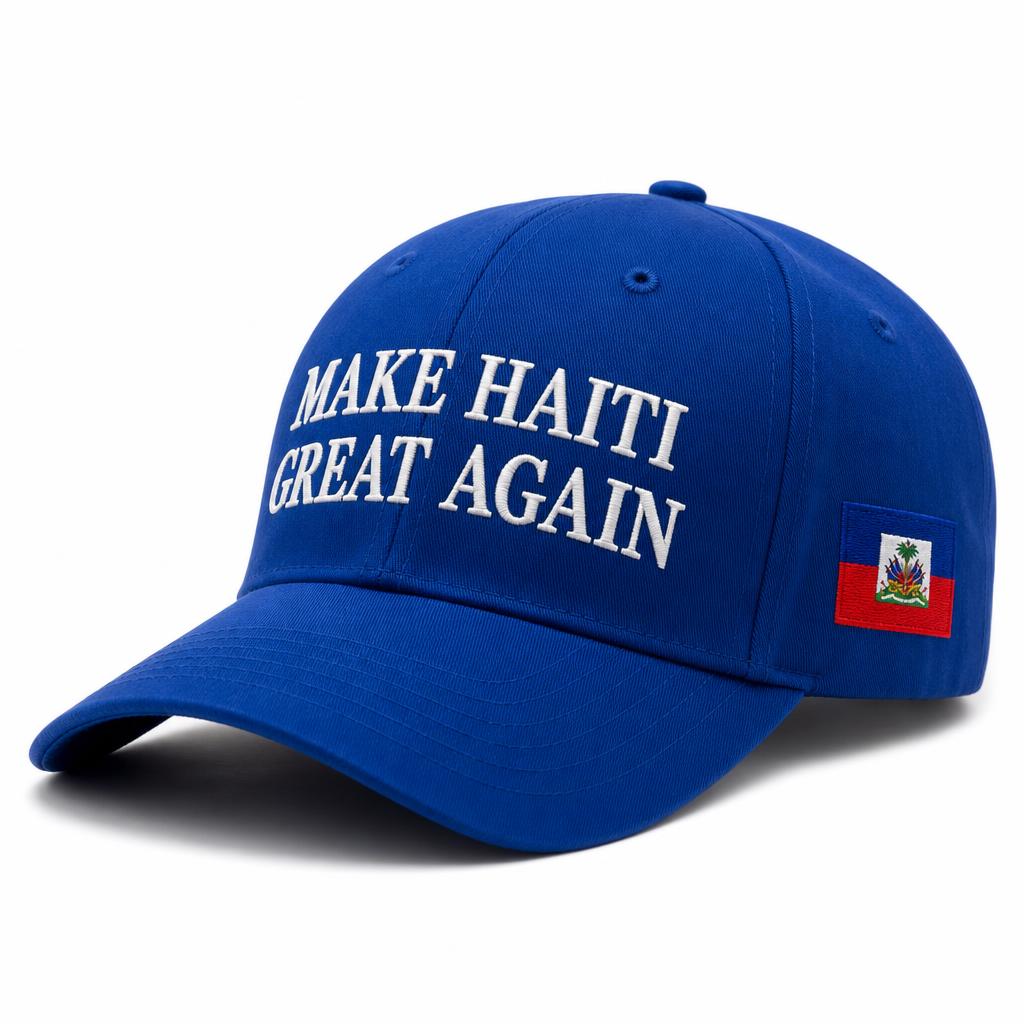 Royal Blue Make Haiti Great Again baseball cap